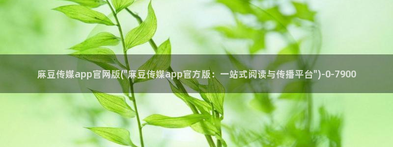 麻豆传媒官网：麻豆传媒app官网版(\